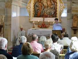 100 Jahrfeier Weingartenkapelle in Naumburg mit Bischof Dr. Michael Gerber (Foto. Karl-Franz Thiede)